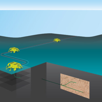 Subsea reservoar konseptillustrasjon Subsea reservoar konseptillustrasjon